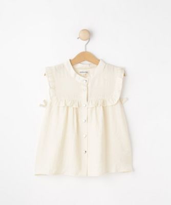 SHOO･LA･RUE (Baby&Kids)/シューラルー 【１１０－１５０ｃｍ】ハートボタンがアクセント　ノースリーブブラウス（２００２４６３１１３）