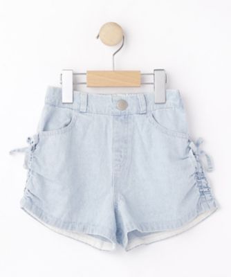 【１００－１５０ｃｍ】ケミカルデニムシャーリングショートパンツ（２００２４６３１１４）