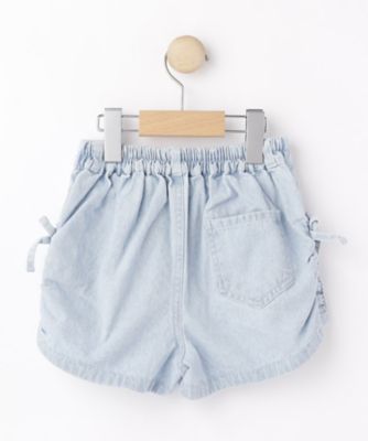 【１００－１５０ｃｍ】ケミカルデニムシャーリングショートパンツ（２００２４６３１１４）