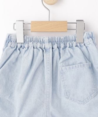 【１００－１５０ｃｍ】ケミカルデニムシャーリングショートパンツ（２００２４６３１１４）
