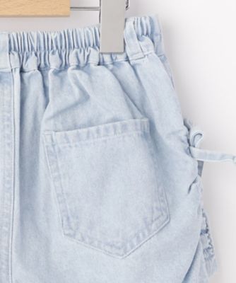 【１００－１５０ｃｍ】ケミカルデニムシャーリングショートパンツ（２００２４６３１１４）