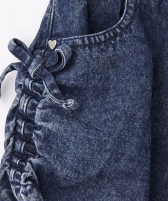 【１００－１５０ｃｍ】ケミカルデニムシャーリングショートパンツ（２００２４６３１１４）