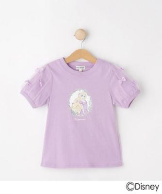 DISNEY】プリンセス袖チュールTシャツ