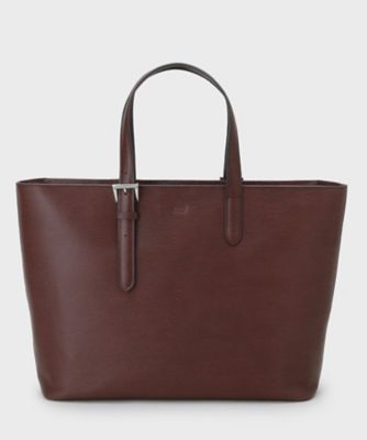 ✨美品✨メンズビギ✨トートバッグ✨シボ革 レザー A4✨茶色 公式】 トートバッグ メンズ 本革 A4 ファスナー付き トート