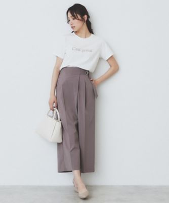 パール調刺繍ロゴＴシャツ【汗ジミ防止／吸水速乾／接触冷感／ＵＶケア／洗濯機洗い可】（２００２４６３６７２）