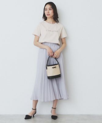 パール調刺繍ロゴＴシャツ【汗ジミ防止／吸水速乾／接触冷感／ＵＶケア／洗濯機洗い可】（２００２４６３６７２）