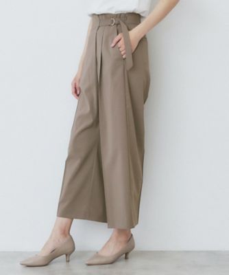 ラップストレートパンツ【接触冷感／抗ピル／洗濯機洗い可