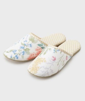 ＜LAURA ASHLEY＞エルストンガーデン柄　スリッパ（２００２４６３９８２）