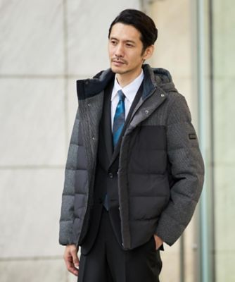 カラーコンビ ダウンブルゾン（2002464172） | TAKEO