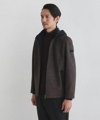 【送料無料】TAKEO KIKUCHI (Men)/タケオキクチ【JUST ONE LAYER】ダウンファブリック ジップアップ フード ブルゾン(2002464183) グレー014 コート・ジャケット【三越伊勢丹/公式】