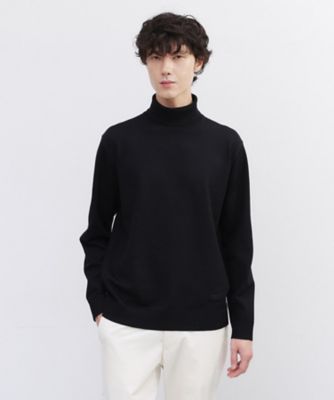 TAKEO KIKUCHI (Men)/タケオキクチ【Sサイズ~】アンチピリング タートルネック ニット(2002464188) クロ019 トップス【三越伊勢丹/公式】
