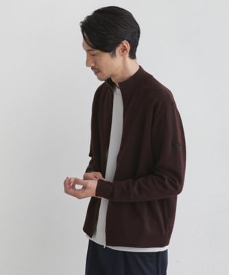 アンチピリング ジップアップ ニット（2002464192） | TAKEO