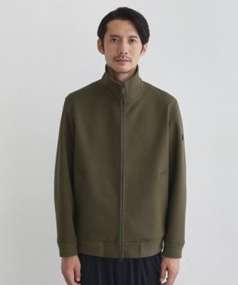 secound layer ブルゾン JUST ONE LAYER】ダウンファブリック ジップアップ リブ