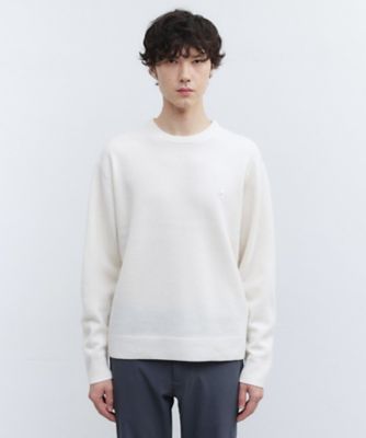 TAKEO KIKUCHI (Men)/タケオキクチ【Air Palette Knit】ワンポイント カラーニット プルオーバー(2002464196) シロ003 トップス【三越伊勢丹/公式】