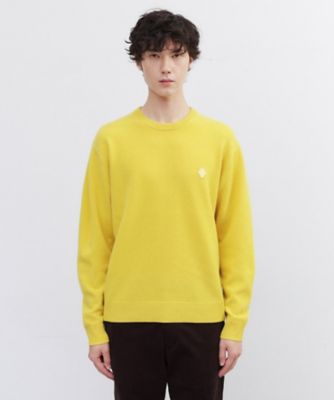 TAKEO KIKUCHI (Men)/タケオキクチ【Air Palette Knit】ワンポイント カラーニット プルオーバー(2002464196) イエロー031 トップス【三越伊勢丹/公式】