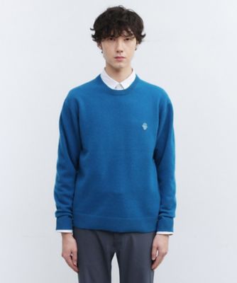TAKEO KIKUCHI (Men)/タケオキクチ【Air Palette Knit】ワンポイント カラーニット プルオーバー(2002464196) アオ097 トップス【三越伊勢丹/公式】