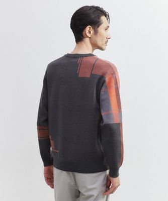 ランダム チェック ジャカード ニット（2002464197