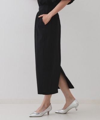 【SALE】OPAQUE.CLIP (Women)/オペークドットクリップ イージーナロースカート/セットアップ対応【UVケア/接触冷感/洗濯機洗い可】(2002464601) クロ019 ロングスカート【三越伊勢丹/公式】