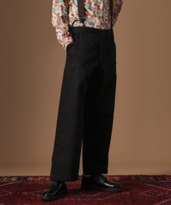 パンツ WOOL TROPICAL 3PLEATED WIDE