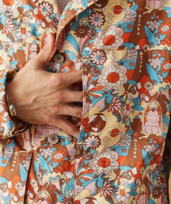 Sサイズ～】ビリケンプリントシャツ地コーチジャケット