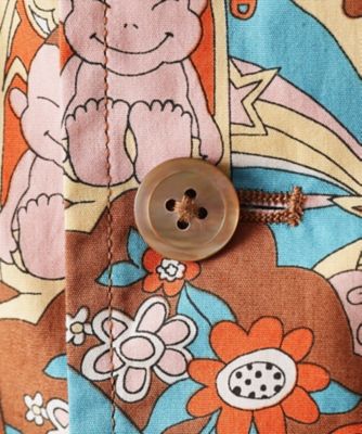 Sサイズ～】ビリケンプリントシャツ地コーチジャケット