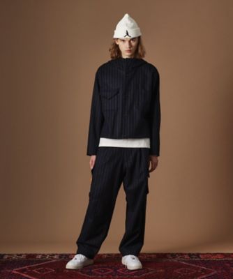 ⭐️新品⭐️ 【TAKEO KIKUCHI 】ストライプパンツ L ネイビータグ付 タケオキクチ TAKEO KIKUCHI ドッグ柄前開きボクサーパンツ