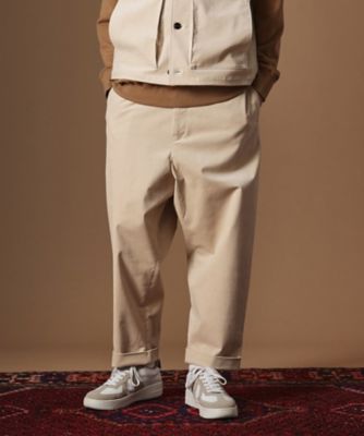 TAKEO KIKUCHI (Men)/タケオキクチ【Sサイズ~】コーデュロイペグトップパンツ(2002464612) シロ004 パンツ・ズボン【三越伊勢丹/公式】