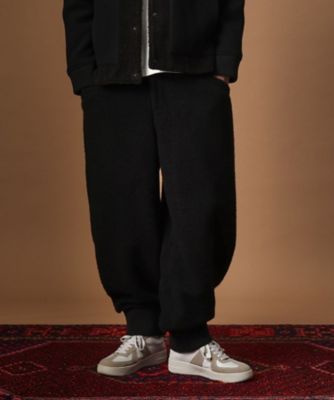 TAKEO KIKUCHI (Men)/タケオキクチ ウール混パイルボアスウェットパンツ(2002464617) クロ019 パンツ・ズボン【三越伊勢丹/公式】