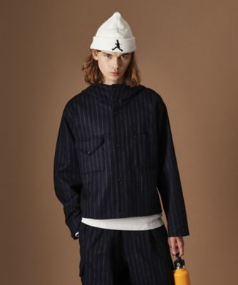 【送料無料】TAKEO KIKUCHI (Men)/タケオキクチ フランネルストライプパーカー(2002464626) アオ394 コート・ジャケット【三越伊勢丹/公式】