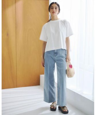 バックフレアショートＴシャツ【洗濯機洗い可】（２００２４６４７８４）