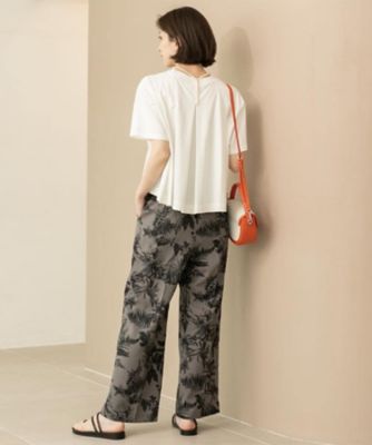 バックフレアショートＴシャツ【洗濯機洗い可】（２００２４６４７８４）