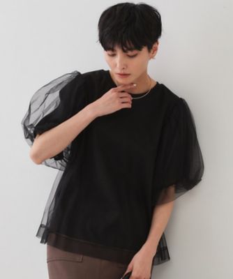 【SALE】OPAQUE.CLIP (Women)/オペークドットクリップ チュールレイヤードトップス(2002464787) クロ019 【三越伊勢丹/公式】