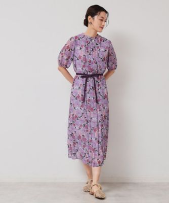【大人気】SANDRO 花柄レース プリーツワンピース 完売間近／＆yours project】レース柄プリーツ