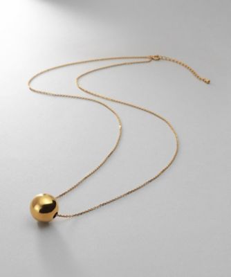 ＜COCOHNIK ONKITSCH (Women)＞シルバー　ホロウボール　ネックレスＬ　ＧＰ（２００２４６５２８６）