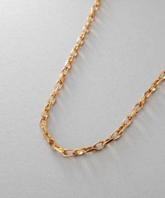 シルバー デザインチェーン ニュアンスケーブルネックレス（55cm