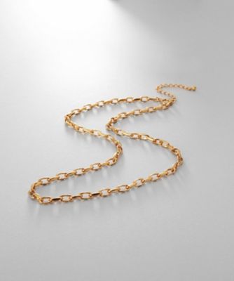 ＜COCOHNIK ONKITSCH (Women)＞シルバー　デザインチェーン　ニュアンスケーブルネックレス（３８ｃｍ）　ＧＰ（２００２４６５２９２）