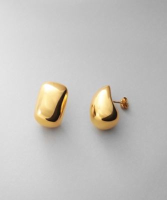 ＜COCOHNIK ONKITSCH (Women)＞シルバー　ホロウピアス　ロングクッションシェイプ　ＧＰ（２００２４６５３０８）