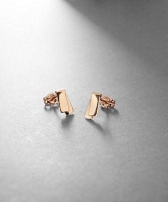 ＜COCOHNIK ONKITSCH (Women)＞Ｋ１０フラップリボンピアス（２００２４６５３１５）