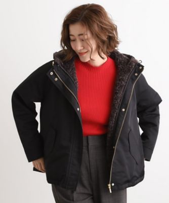 GROVE (Women)/グローブ【名品アウター/3WAY・はっ水】ボアライナー付マウンテンパーカ(2002465338) クロ019 【三越伊勢丹/公式】