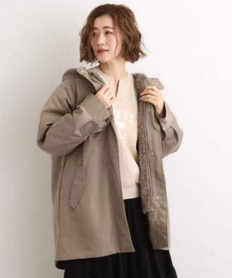 ノンモッズウールコート　⭕️値下げ中⭕️ボアライナー付3way美品 送料無料】『ライナー付き3wayモッズコート』 【メール便不可