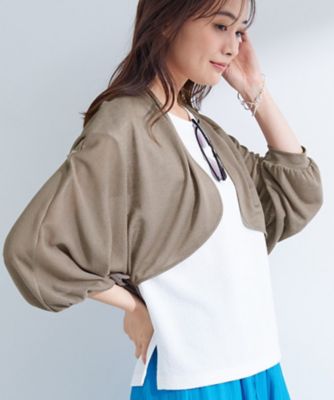 軽く羽織れる】ボレロカーディガン（2002465367） | INDIVI