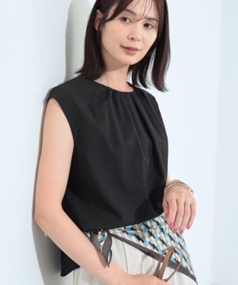 【SALE】INDIVI (Women)/インディヴィ【クールエアー素材/UVケア/吸汗速乾】エアリータックブラウス(2002465370) クロ019 トップス【三越伊勢丹/公式】