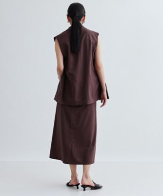 セットアップ対応】リネンライクボックスタックスカート【カセット服