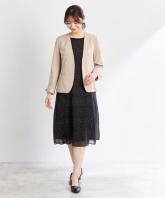 洗える／セットアップ可】ノーカラージャケット（2002465767