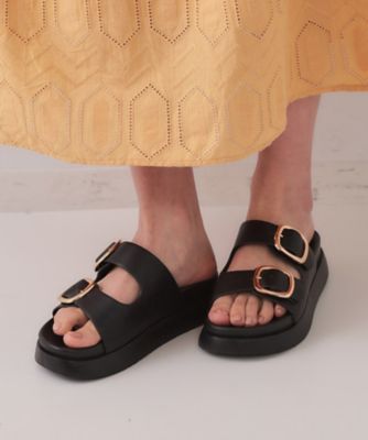 【ALDO】メタルバックル☆Daisymae☆フットベッド サンダル 軽量】ゴールドバックルフットベッドサンダル