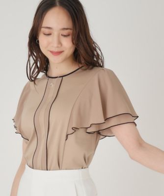 洗える／日本製】異素材組合せのジャージプルオーバー
