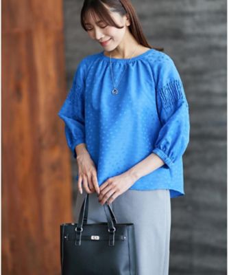 一枚で着映える◎】レオパード風ジャカードブラウス