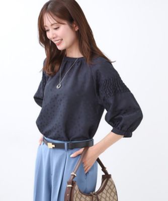 一枚で着映える◎】レオパード風ジャカードブラウス