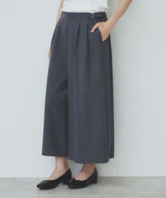 index (Women)/インデックス サイドタブデザインスカンツ【洗濯機洗い可/吸水速乾/防シワ/抗ピル/イージーアイロン】(2002466485)