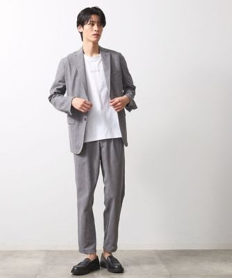 ■極美品■AKM シルク パイル ジャージ ジャケット ストレッチ 洗える 黒 C．グレー 【冷感】ジャケット SOLOTEX ストレッチ 撥水加工